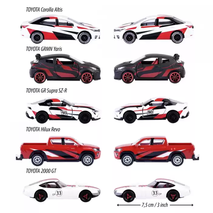 Majorette Toyota Racing 5 Pieces Giftpack - 212053189