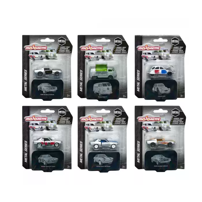 Majorette Premium Vintage Delüks Metal Seri - 6 Araçlık Set