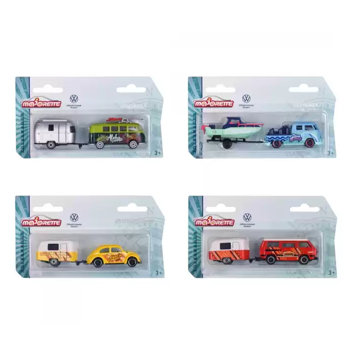 Majorette Volkswagen Original Trailer Set