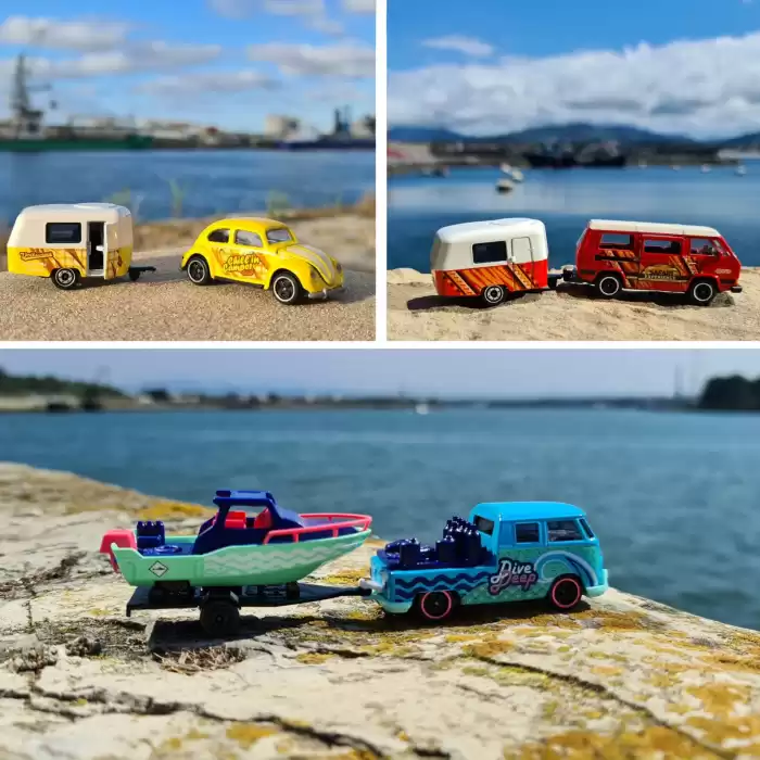 Majorette Volkswagen Original Trailer Set