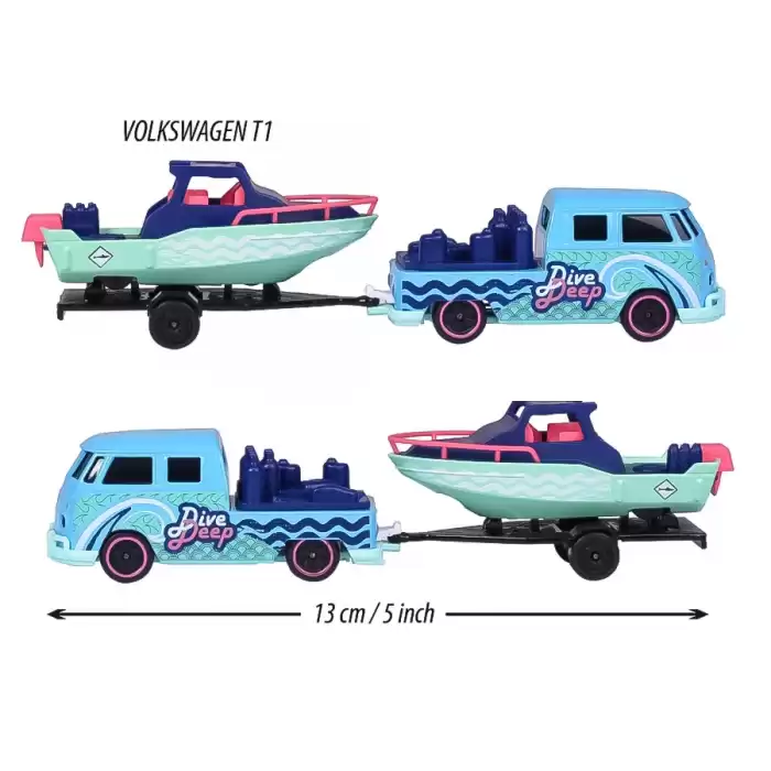 Majorette Volkswagen Original Trailer Tekne & T1