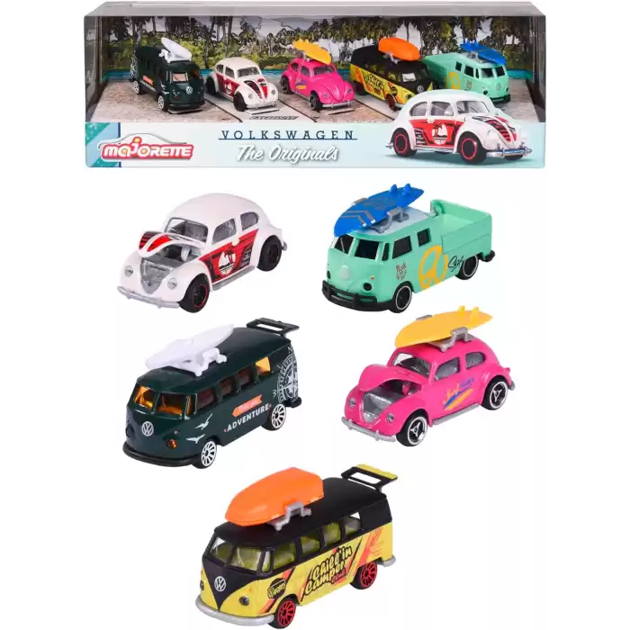 Majorette Volkswagen The Originals 5 Araçlı Hediye Paketi