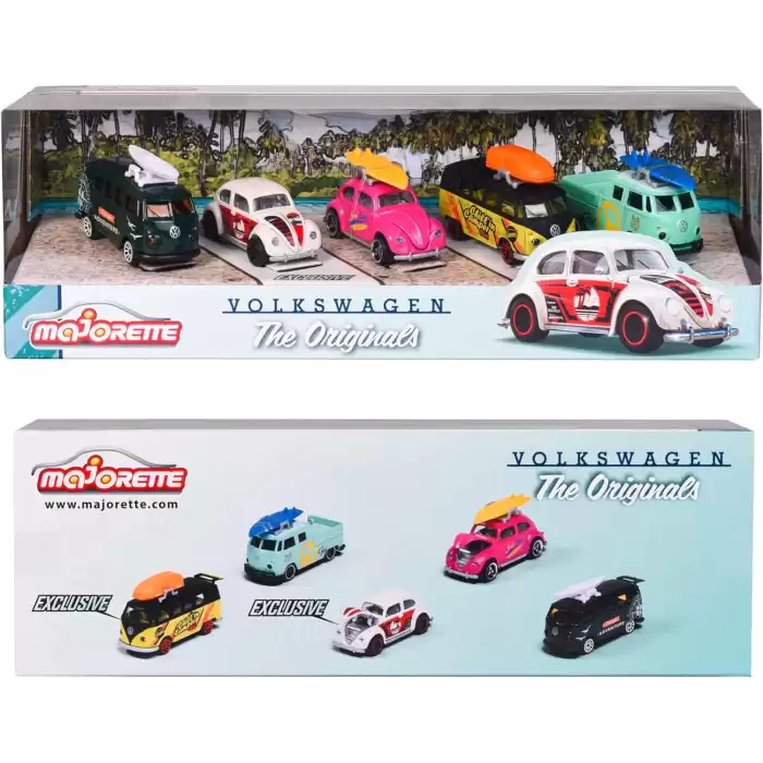 Majorette Volkswagen The Originals 5 Araçlı Hediye Paketi