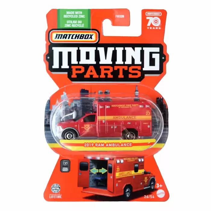 Matchbox Moving Parts - 2019 RAM Ambulance - 26/54
