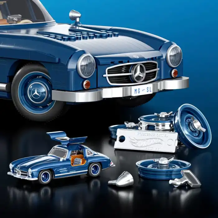 MEGA Hot Wheels Mercedes-Benz 300 Sl Yarış Arabası Yapı Oyuncağı