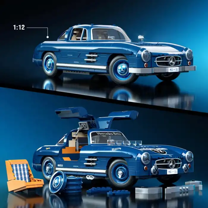 MEGA Hot Wheels Mercedes-Benz 300 Sl Yarış Arabası Yapı Oyuncağı