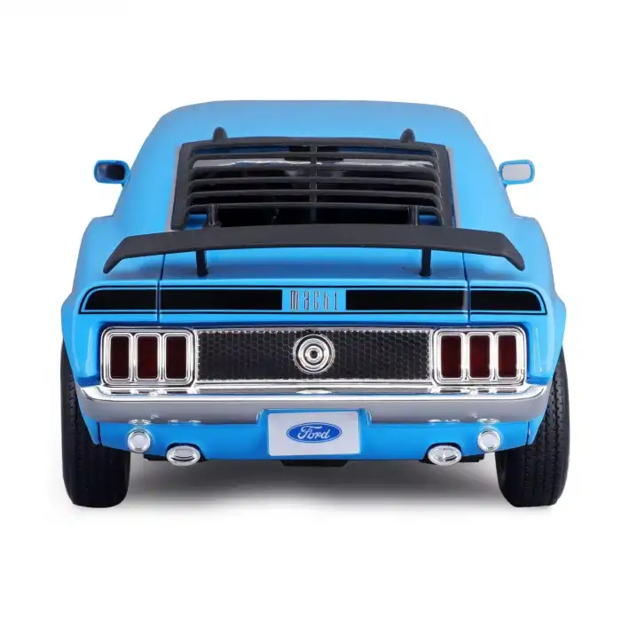 Miasto 1:18 1970 Ford Mustang Mack 1 Diecast Model Araba Mavi - 31453