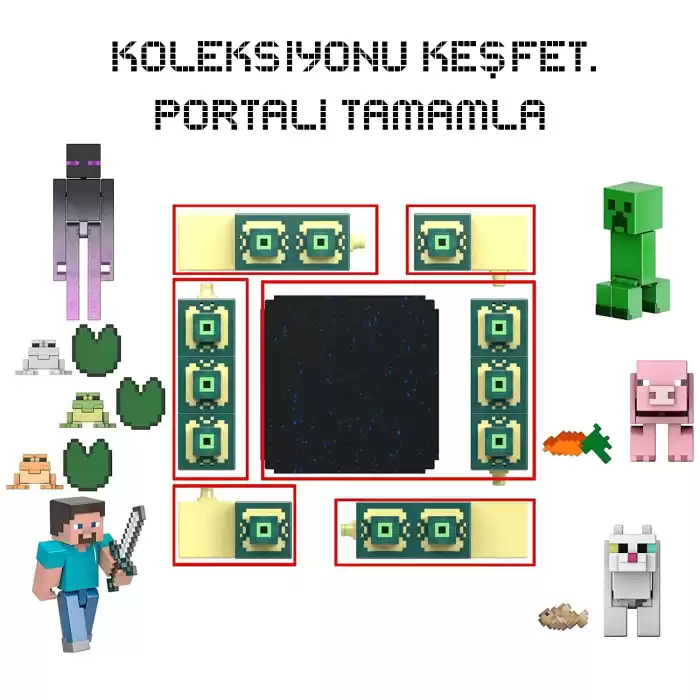 Minecraft Creeper Figürü - Build a Portal HMB20