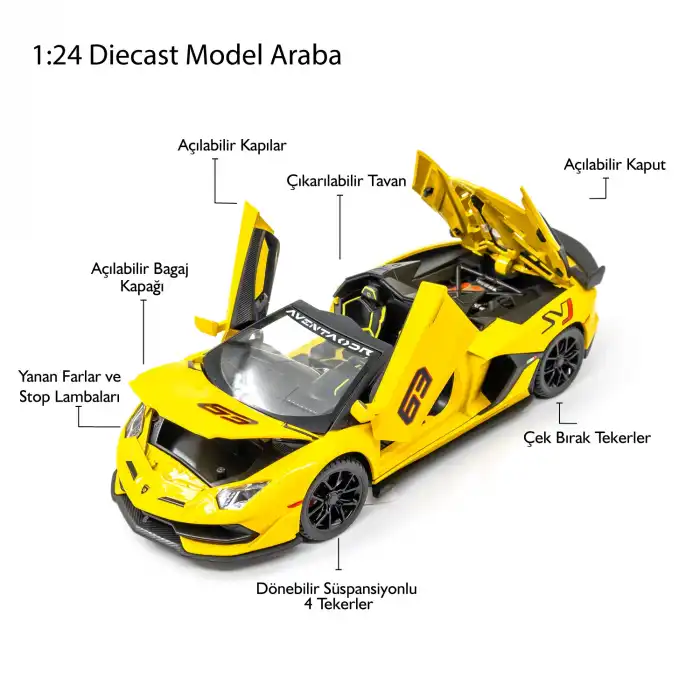 MINIAUTO Lamborghini Aventador SVJ 63 Roadster - 24303G