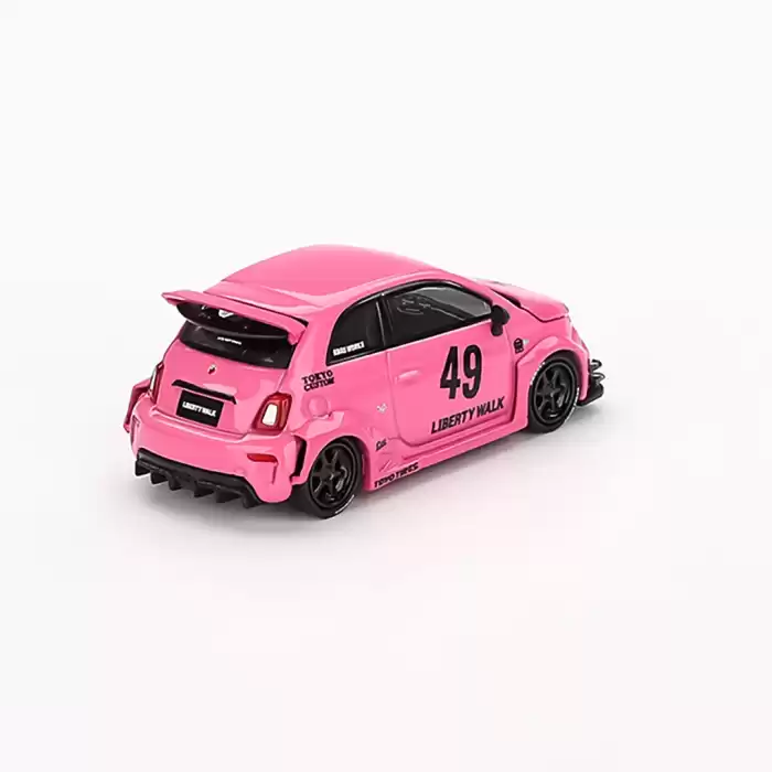 Mini GT 1/64 ABARTH 595 LB-WORKS x Abas Works Pink - MGT00851