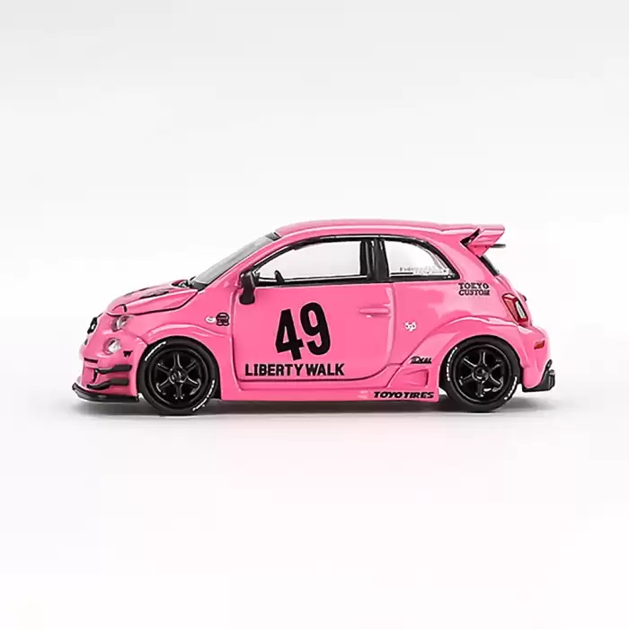 Mini GT 1/64 ABARTH 595 LB-WORKS x Abas Works Pink - MGT00851