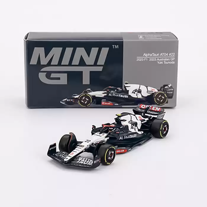 Mini GT 1/64 AlphaTauri AT04 #22 Yuki Tsunoda 2023 F1 2023 Australian GP - MGT00726