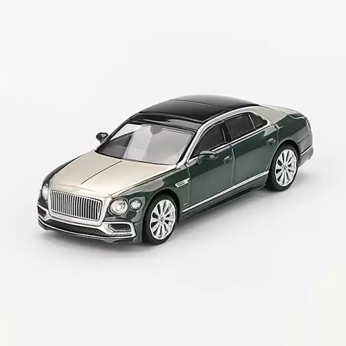 Mini GT 1/64  Bentley Flying Spur White Sand Verdant MGT00867