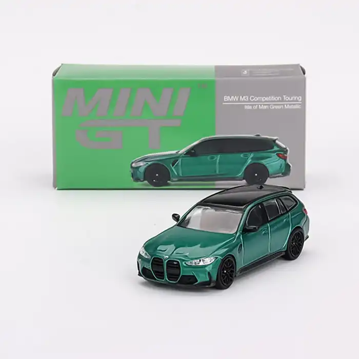 Mini GT 1/64 BMW M3 Competition Touring Isle of Man Green Metallic - MGT00764
