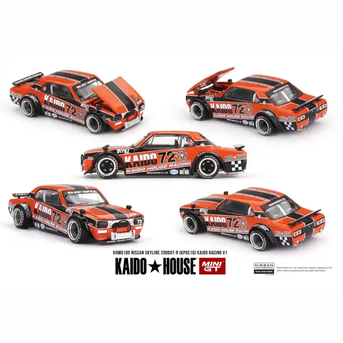 [Ön Satış] Mini GT 1/64 Kaido House Nissan Skyline 2000GT-R (KPGC10) Kaido Racing V1 - KHMG195