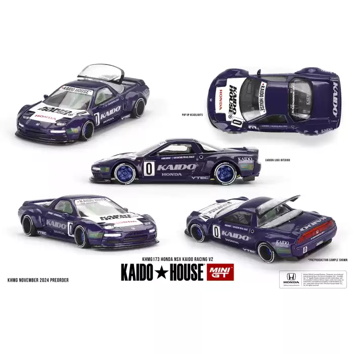[Ön Satış ] Mini GT 1/64 KaidoHouse Honda NSX Kaido Racing V2 KHMG173 - KHMG173