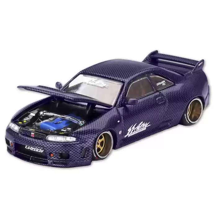 [Ön Satış ] Mini GT 1/64 KaidoHouse Nissan Skyline GT-R (R33) Active Carbon R V2 - KHMG163