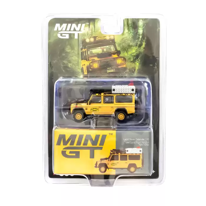 Mini GT 1:64 Land Rover Defender 110 1989 Camel Trophy Amazon Team Turkey Turkey Exclusive - MGT00856