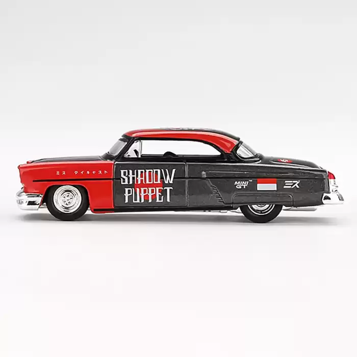 MINI GT: 1/64 Lincoln Capri Hot Rod 1954 Shadow Puppet MINI GT x MIZU Diecast - Blister Paket