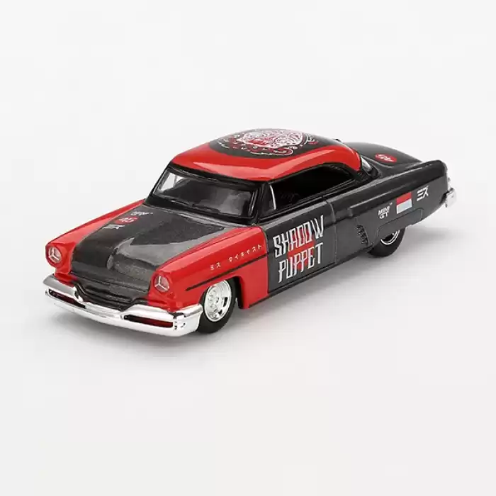 MINI GT: 1/64 Lincoln Capri Hot Rod 1954 Shadow Puppet MINI GT x MIZU Diecast - Blister Paket