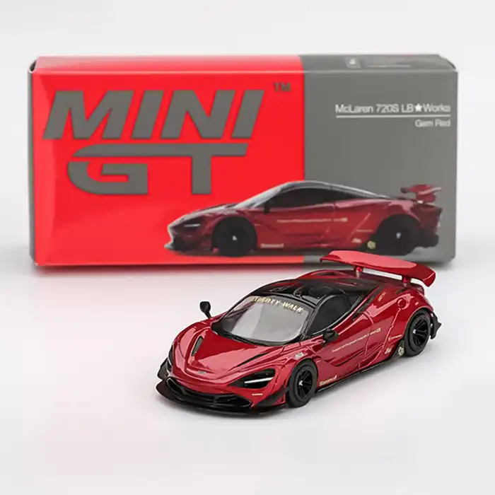 [Ön Satış] Mini GT 1/64 McLaren 720S LB Works Gem Red - MGT00828