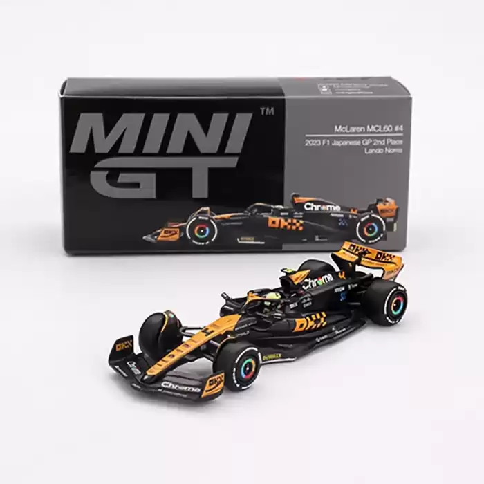 [Ön Satış ] Mini GT 1/64 McLaren MCL60 #4 Lando Norris 2023 F1 2023 Japanese GP 2nd Place - MGT00767