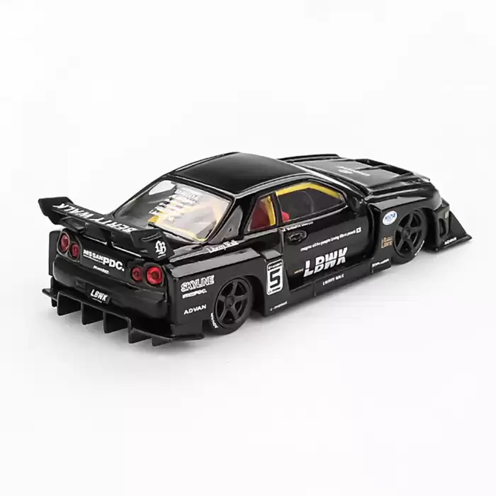 Mini GT 1/64 Nissan LB-ER34 Super Silhouette SKYLINE Black - MGT00844