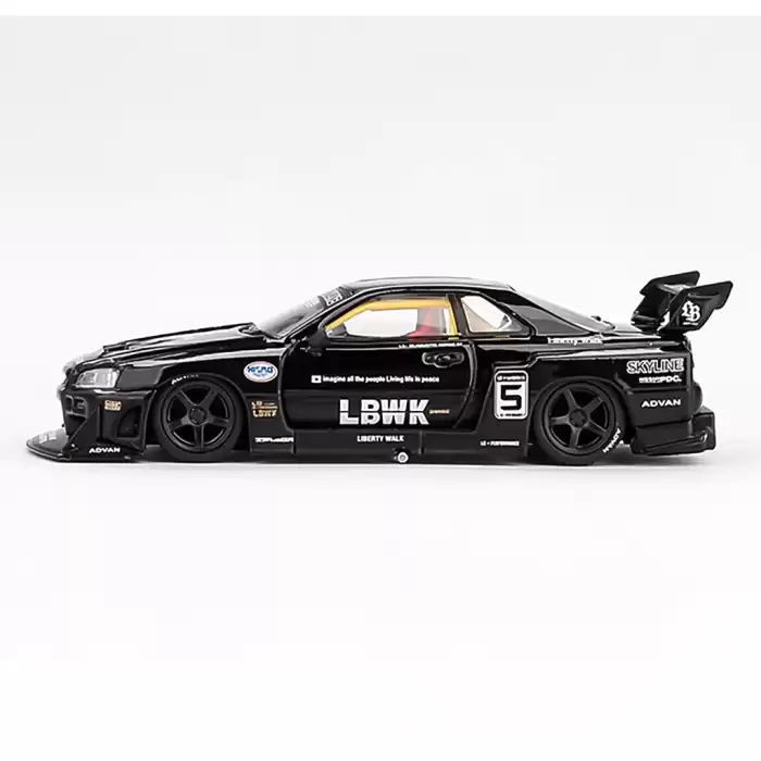 Mini GT 1/64 Nissan LB-ER34 Super Silhouette SKYLINE Black - MGT00844