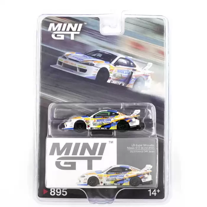 [Ön Satış] Mini GT 1/64 Nissan LB-Super Silhouette S15 SILVIA 2023 Formula Drift Japan - MGT00895-BL