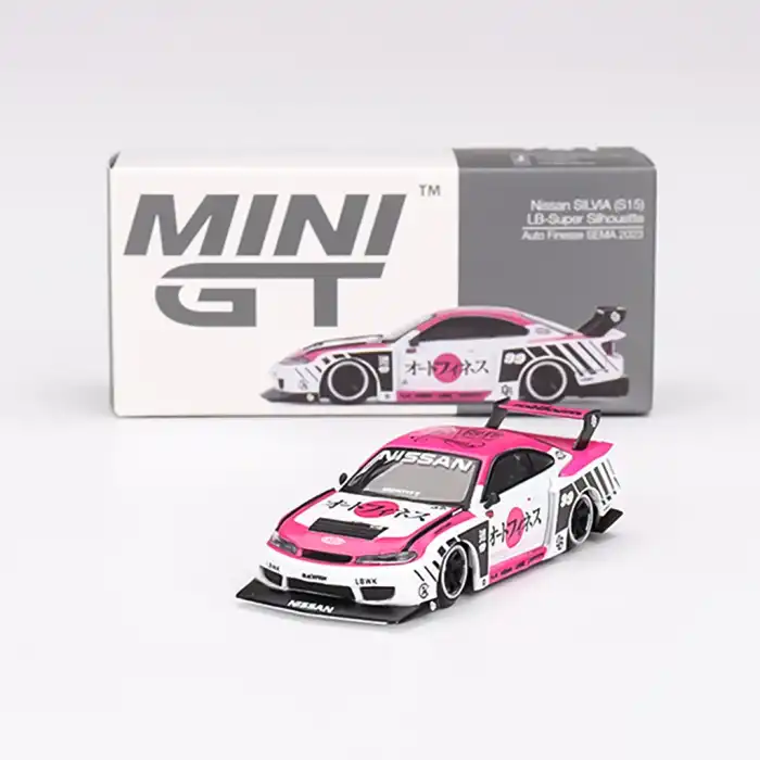 Mini GT 1/64 Nissan LB-Super Silhouette S15 SILVIA Auto Finesse SEMA 2023  - MGT00781