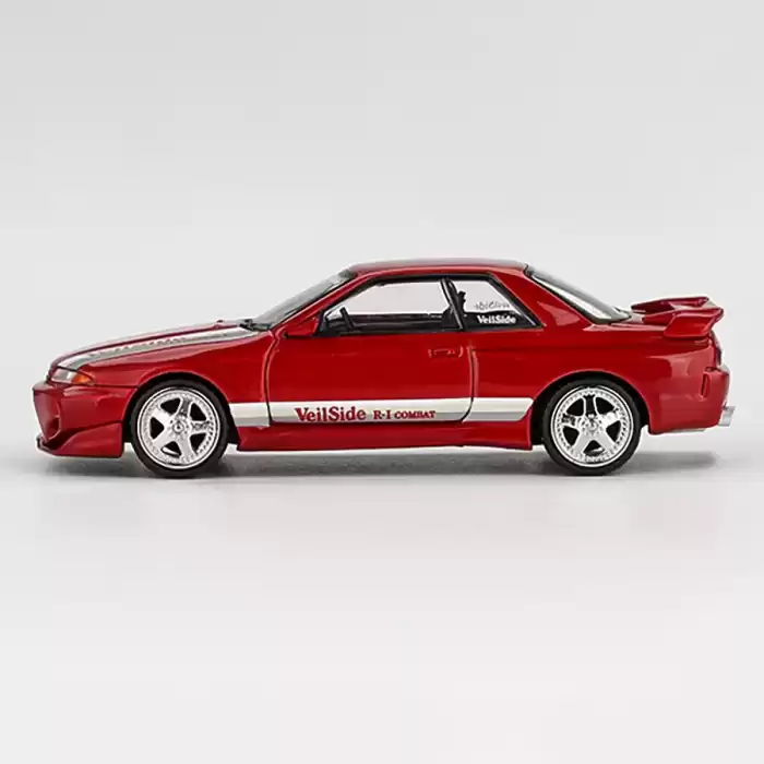 [Ön Satış ] Mini GT 1/64 Nissan Skyline GT-R (R32) VeilSide Combat C-I Gem Red - MGT00987