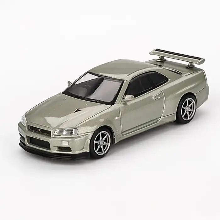 MINI GT: 1/64 Nissan Skyline GT-R (R34) V-Spec II Nür Millenium Jade - MGT01003