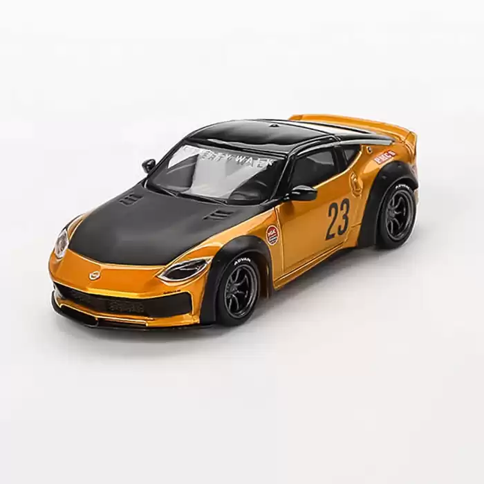 Mini GT 1/64 Nissan Z LB NATION WORKS LB Gold MGT00782