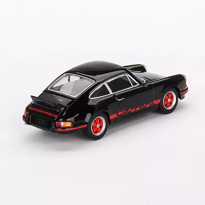 Mini GT 1:64 Porsche 911 Carrera RS 2.7 Black with Red Livery - MGT00688