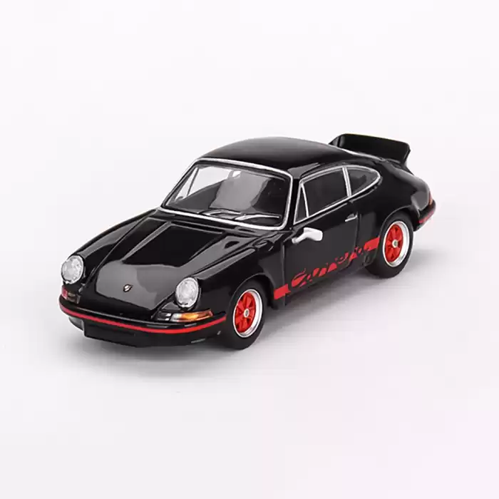 Mini GT 1:64 Porsche 911 Carrera RS 2.7 Black with Red Livery - MGT00688
