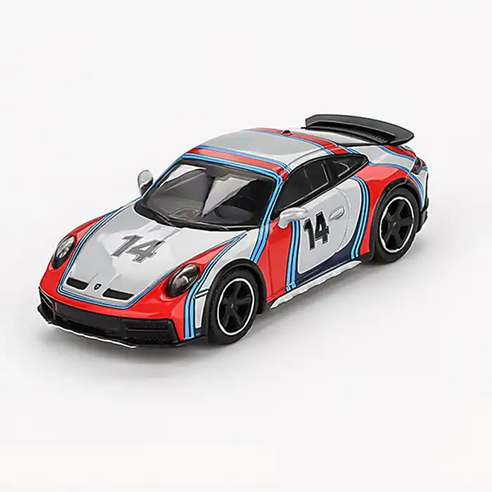 MINI GT: 1/64 Porsche 911 Dakar Ice Grey Metallic Rally 1978 - MGT00964
