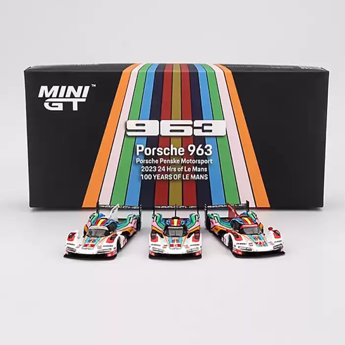 [Ön Satış ] Mini GT 1/64 Porsche 963 Porsche Penske Motorsport 2023 24 Hrs of LeMans Limited edition 3000 set MGTS0011