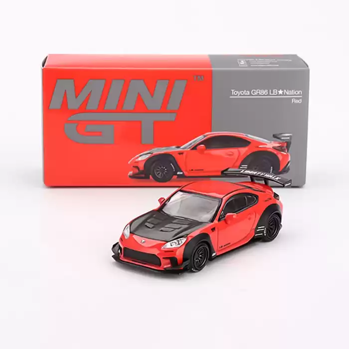 Mini GT 1/64 Toyota GR86 LB Nation Red MGT00885
