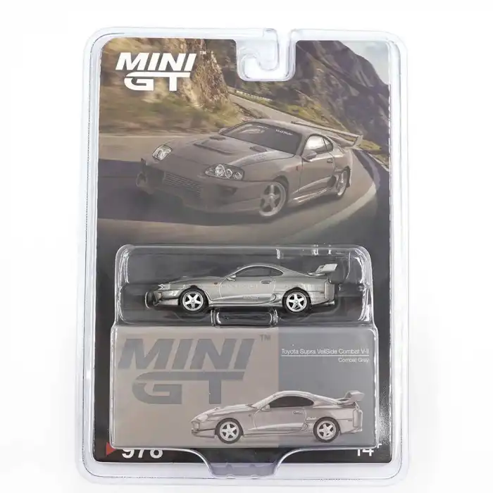 Mini GT 1/64 Toyota Supra VeilSide Combat V-II Combat Grey - Blister Paket MGT00978-BL