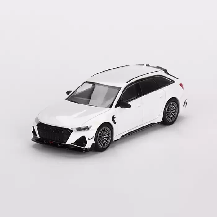 Mini GT AB Audi RS6-R Glacier White Metallic - MGT00701