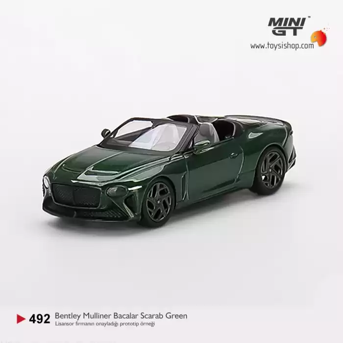 Mini GT Bentley Mulliner Bacalar Scarab Green - 492