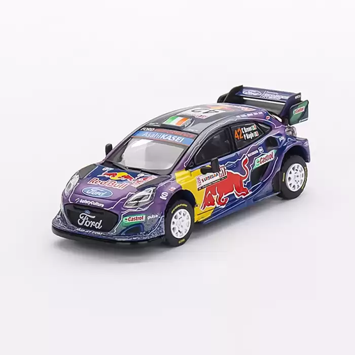 MINI GT Ford Puma Rally1 #42 M-Sport Ford WRT 2022 Rally Italia Sardegna 2nd Place- MGT00627