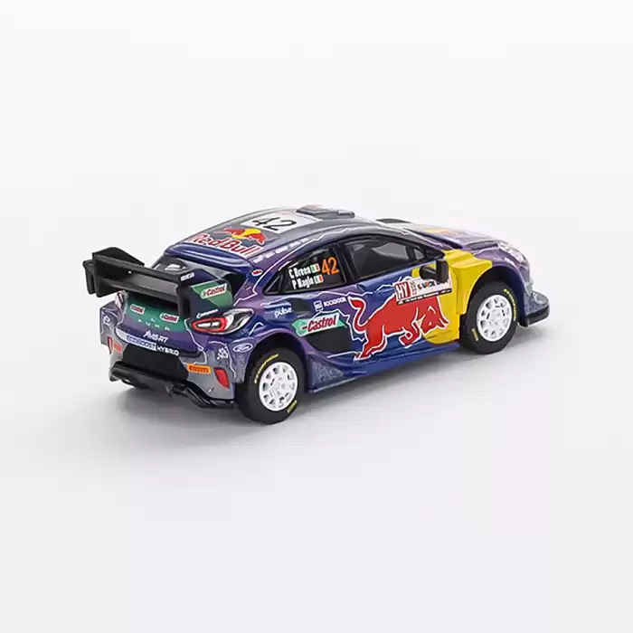 MINI GT Ford Puma Rally1 #42 M-Sport Ford WRT 2022 Rally Italia Sardegna 2nd Place- MGT00627