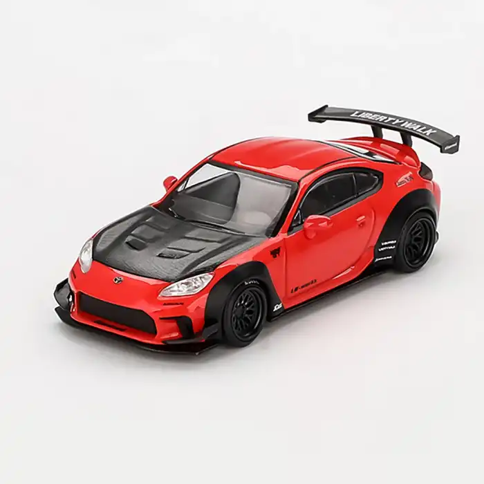 Mini GT İkili Set Porsche 911 GT3 VIRginia Roxy ve Toyota GR86 LB Nation Red