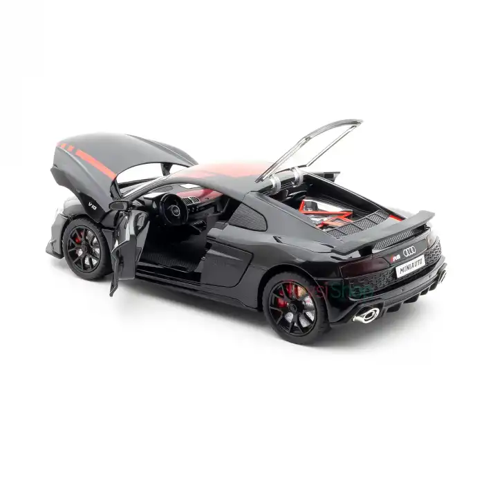 MINIAUTO 1:24 Audi R8 V10 Coupe Typ 4S Performance Siyah - 24273S