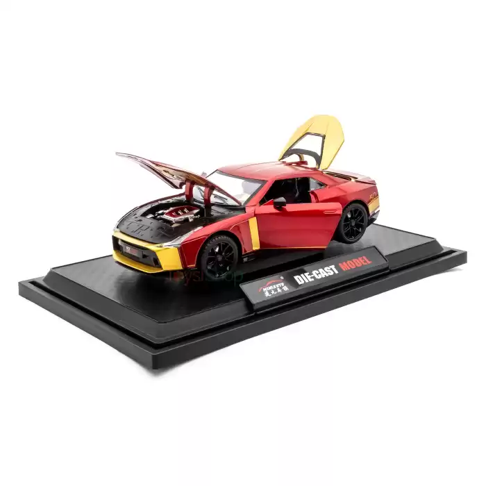 MINIAUTO 1:24 Nissan GT-R50 Italdesign Diecast Model Araba Gri - 24243K