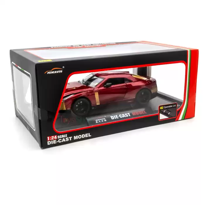 MINIAUTO 1:24 Nissan GT-R50 Italdesign Diecast Model Araba Gri - 24243K