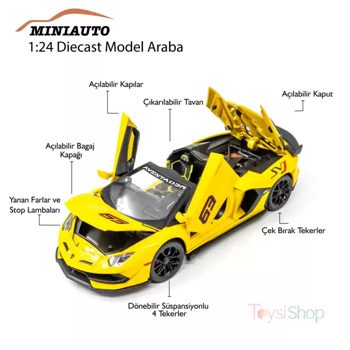 MINIAUTO Lamborghini Aventador SVJ 63 Roadster - 24303S