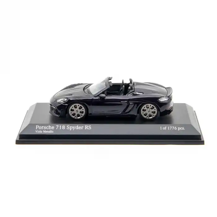 Minichamps | Tarmac Works 1/64 Porsche 718 Spyder RS Viola Metallic - COLLAB64 T64MC-008-VM