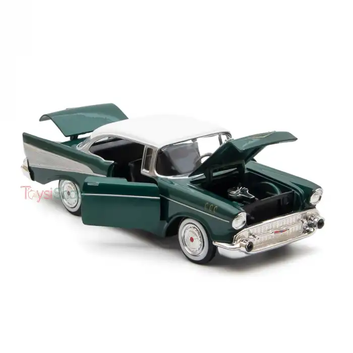 Motor Max 1:24 1957 Chevy Bel Air Yeşil Krom - 73228